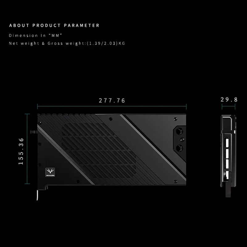Granzon GPU Water Block for MS - Rtx 4090 Water Block Full Cover 评论和价格