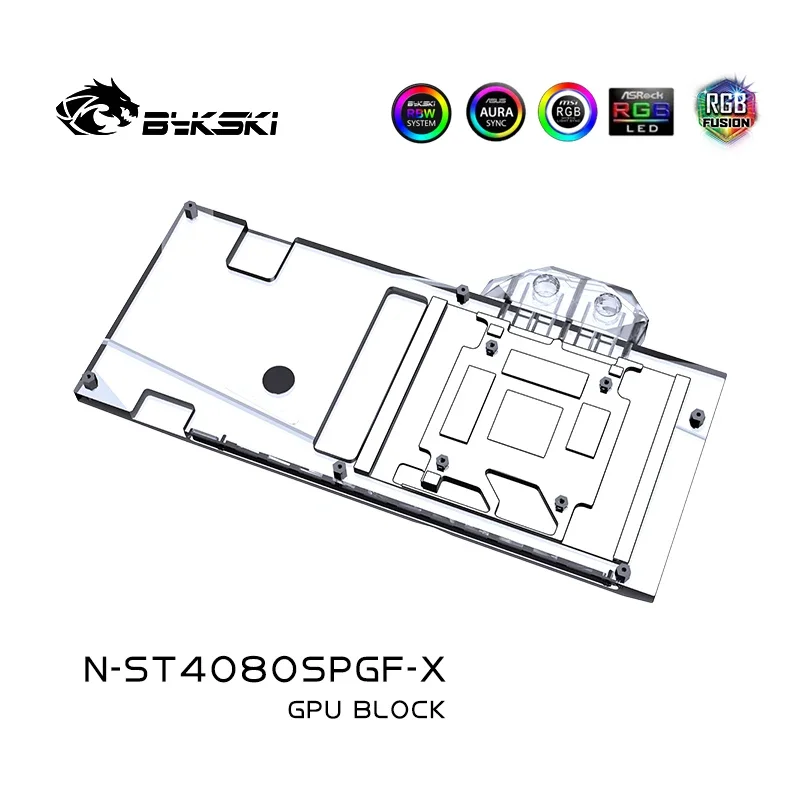 Bykski N-ST4080SPGF-X GPU Bloc - Rtx 4080 Water Cooling Block 评论和价格